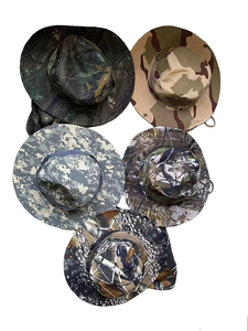 Cappello di protezione solare da pesca mimetico per esterni per uomo donna protezione collo e protezione UV 100% in poliestere - Product Image 6