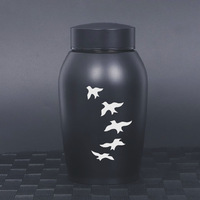Urna Funeraria para Mascotas, Personalizada, Moderna, Ecológica, Duradera, de Acero Inoxidable, para Perros y Gatos, Tamaños Grande y Pequeño, con Logotipo Sellado