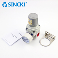 SINCKI AR2000-02 Unit Regulator Tekanan Udara yang Dapat Disesuaikan untuk Peralatan Mesin Industri