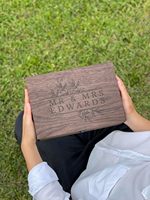 Boîte à souvenirs en bois de luxe personnalisée avec logo personnalisé pour cadeau de Noël Boîte de rangement en bois