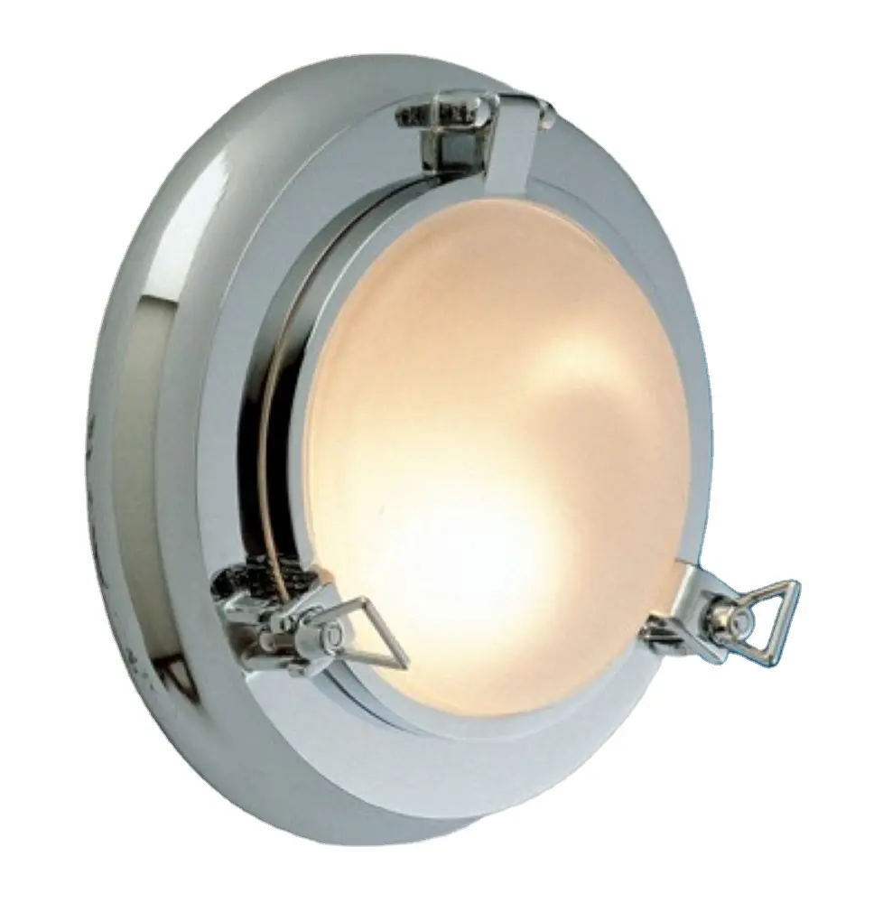 Chromed Round Brass Lamp For Inside 3000K Made in Italy lighting product led wall light lamps home decor luxury led wall light