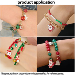 Colgante de Navidad de acero inoxidable de estilo bonito, abalorios colgantes, moda para collar, llavero de teléfono, bolsa, pendientes DIY, accesorios - Product Image 4