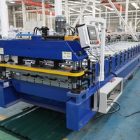 Máquina Perfiladora de Lámina Trapezoidal de 7 Nervaduras para Paneles de Techo de Acero Prepintado (PPGI/GI) para Construcción de Techos en Almacenes, Fábricas, Granjas y Talleres