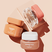 Pot cosmétique haut de gamme unique, emballage de luxe avec logo personnalisé, 30g 50g, pot en verre givré de qualité supérieure pour crème hydratante pour le visage