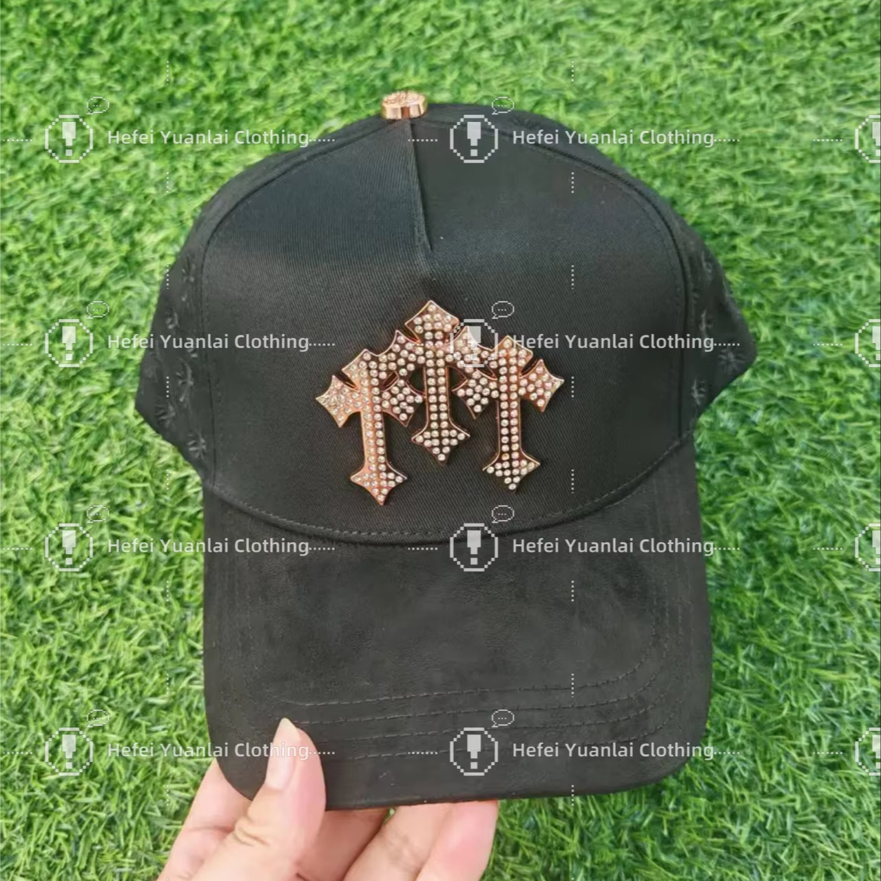 Высококачественные модные оригинальные шляпы Gorras Barbas с вышивкой из горного хрусталя, шляпы из замши, шляпы