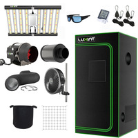 Kit de culture complet de 2x2 à 10x10 pieds avec éclairage de culture à spectre complet et emballage compressé pour serre