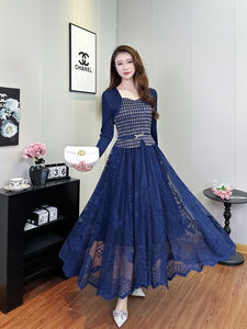 ชุดเดรสผู้หญิงแขนยาวลายทางสีพื้นเรียบหรู สไตล์มิยาเกะ จีบระบาย ระบายอากาศดี ใส่สบาย เหมาะกับฤดูร้อน ขายส่งจากโรงงาน ราคาสุดคุ้ม - Product Image 3