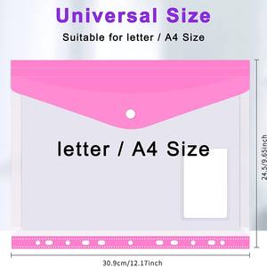 दस्तावेजों के संग्रह के लिए सर्वश्रेष्ठ बिक्री ए 4 फ़ोल्डर 11-छेद पीपी सामग्री के थोक वाटरप्रूफ प्लास्टिक फ़ाइल बैग - Product Image 3