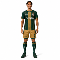 Uniforme de Fútbol Personalizado para Clubes, Diseño de Brújula, Impresión por Transferencia de Calor, Secado Rápido, Transpirable, 100% Poliéster, Deportivo
