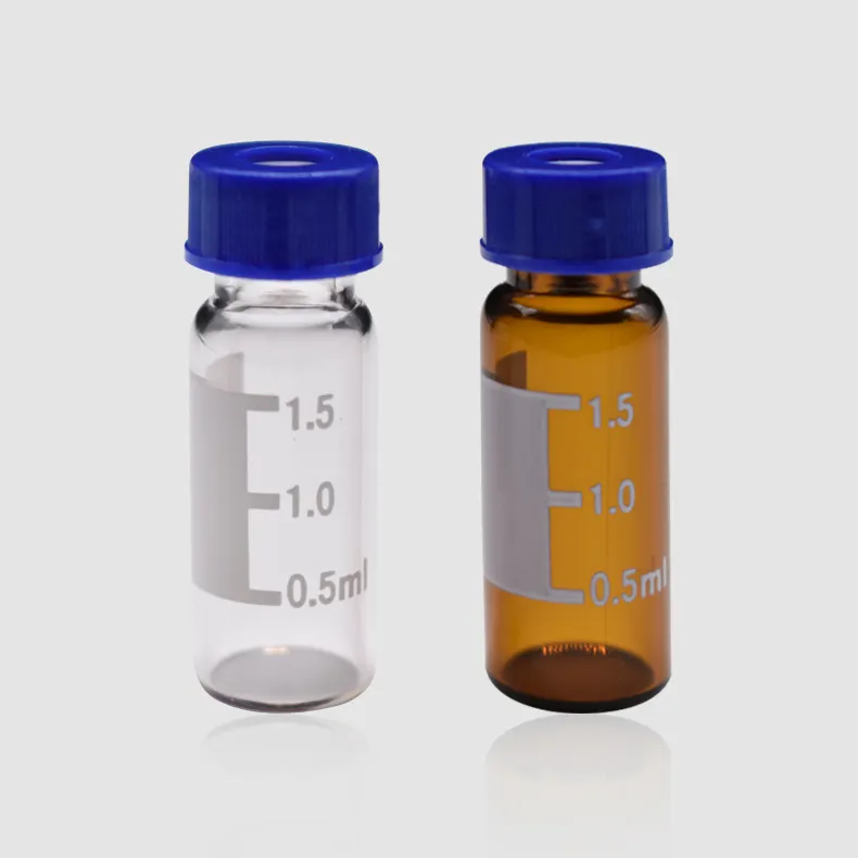 wholesale 9mm screw top autosample liquid chromatography 2ml amber hplc vials