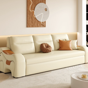 โซฟาเบดคู่ 1.5 เมตร พร้อมที่เก็บของ แบบดึงออกได้ พับเก็บได้ ใช้ได้สองแบบ ผ้าหุ้ม ปรับขยายได้ โครงเหล็ก ปรับเอนนอนได้ <span class=keywords><strong>3</strong></span> ที่นั่ง สำหรับห้องนั่งเล่น - Product Image 1