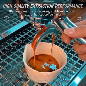 เครื่องชงกาแฟเอสเพรสโซแบบคันโยกเชิงพาณิชย์ พร้อมปั๊ม NUERT จากอิตาลี หม้อต้มสแตนเลส แรงดัน 9 บาร์ ระบบกึ่งอัตโนมัติ - Product Image 5