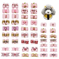 Nœuds pour animaux de compagnie (chiens et chats) à motifs classiques, simples, style Ins, pour festivals, avec fleurs et nœuds papillon