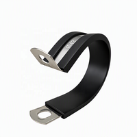 Collier de serrage anti-vibration en acier inoxydable 316 W5 avec joint en caoutchouc EPDM de 15 mm pour applications marines