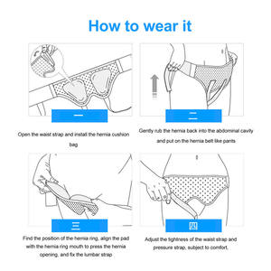 Almohadilla <span class=keywords><strong>de</strong></span> espuma PU ajustable, cinturón <span class=keywords><strong>de</strong></span> soporte para hernia inguinal masculina, banda ortopédica médica para el cuidado <span class=keywords><strong>de</strong></span> la salud intestinal pequeña - Product Image 6