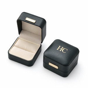 Professional OEM Leather Ring <b>Box</b> Factory Bulk Custom Color PU Jewelry Packaging Case Manufacturer for Jewelry Brand Packaging - Product Image 2