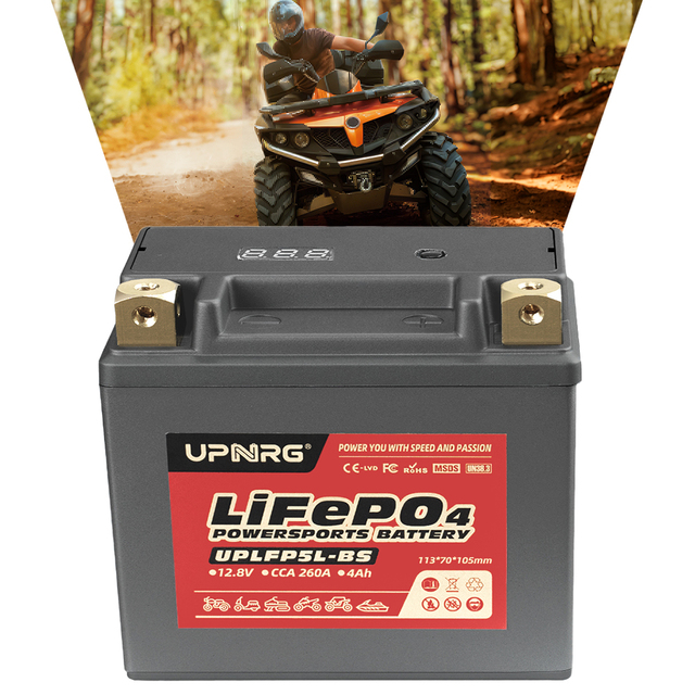 Motorcycle 12V Starting Battery 5L-BS Lithium Iron Phosphate (LiFePO4) Two Wheelers Motorbike Batteries Replacements
