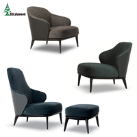 Chaise de loisir en vente flash, cadre en contreplaqué, chaise en tissu pour salle de café d'hôtel, dossier en bois, vente flash, canapé simple, cadre en contreplaqué courbé