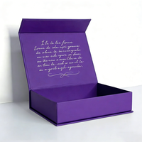 Vente chaude Boîte d'emballage en papier pliable de luxe avec logo personnalisé Boîte cadeau magnétique avec fermeture magnétique