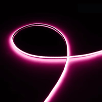 Bande LED COB flexible ultra-fine de 2 mm de largeur, 12 V, 480 LED, RA CRI 90, linéaire, mince, sans points, haute densité, lumière blanche