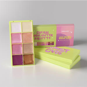 Palet Highlighter 8 Warna Lakerain, Palet Kontur Wajah dan Mata, Bedak High-gloss, Makeup Pencerah - Product Image 5