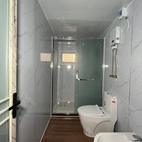 Casa Contenedor de Acero Ligero de 2 Dormitorios a Prueba de Huracanes, con Pared de Cortina de Vidrio, de Alta Calidad, Precio de Fábrica, la Más Vendida