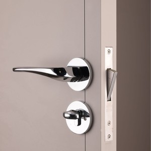 Puerta Interior Minimalista de Acero Sólido con Aislamiento Acústico, Apertura Lateral, Superficie Acabada - Product Image 3