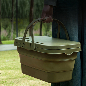 سلة تنزهات قابلة للطي مخصصة من البلاستيك للتخييم - Product Image 3