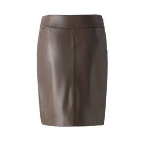 Jancoco Vente <span class=keywords><strong>en</strong></span> gros Nouvelle arrivée Jupes fendues de luxe pour femmes <span class=keywords><strong>Jupe</strong></span> <span class=keywords><strong>en</strong></span> <span class=keywords><strong>cuir</strong></span> <span class=keywords><strong>véritable</strong></span> sur mesure à taille haute - Product Image 2