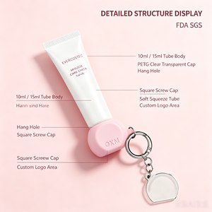 Tubo de Bálsamo Labial Personalizado de Fábrica de 10 ml y 15 ml, Tubo Exprimible Cosmético Vacío para Brillo Labial - Product Image 4
