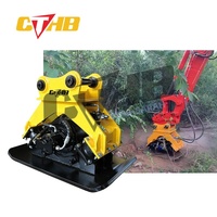 Compacteur vibrant hydraulique CTHB pour mini-excavatrice avec moteur et engrenage, matériau Q345B, pour compactage de sols et de terres et battage de pieux