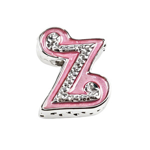 Directo de Fábrica: Cuentas de Aleación Rosas con Letras y Diamantes de Imitación, de Orificio Grande, Accesorios DIY para Pulseras de Dijes, Estilo de Dibujos Animados - Product Image 5