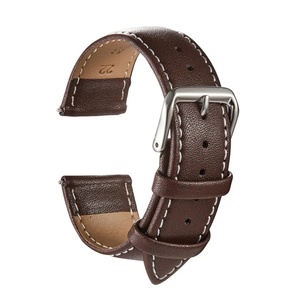 Correas de reloj de cuero genuino, correas de repuesto para reloj de pulsera de piel de becerro, 18mm, 20mm, 22mm, 24mm, accesorios para reloj, correa de reloj suave para hombres y mujeres - Product Image 1
