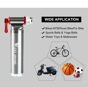 WEST BIKING-Inflador de aleación de alta presión para neumáticos de bicicleta, Mini bomba de aire portátil de CO2, práctica - Product Image 3