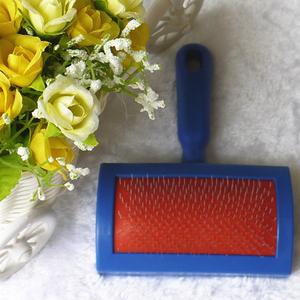 Brosse moulante en plastique pour le toilettage de chiens, poils longs, pour animaux de compagnie, de chats, de chiots et de chatons, épingles en acier inoxydable, 1 pièce - Product Image 4