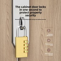 Cadenas à combinaison en cuivre massif pour bagages, dortoirs, vestiaires de gym - Taille mini, fabriqué en Chine