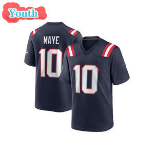 قميص كرة قدم للأطفال عالي الجودة بالجملة، قميص نيو إنجلاند الجديد رقم 8 ديجز، رقم 12 توم برادي، رقم 10 دريك ماي، قميص رياضي مطرز للشباب - Product Image 4