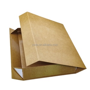 Custom Size Kraft Cardboard Gift Box UV Printing Offset Gold Foil Sponge Lining <strong>Flatten</strong> Style Chipboard Matte Finish Portable - Product Image 1