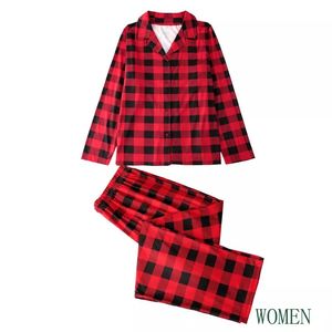 <span class=keywords><strong>Pigiama</strong></span> natale famiglia cotone Plaid <span class=keywords><strong>con</strong></span> <span class=keywords><strong>bottoni</strong></span> abbigliamento per la casa inverno autunno <span class=keywords><strong>pigiama</strong></span> natale donna <span class=keywords><strong>pigiama</strong></span> - Product Image 4