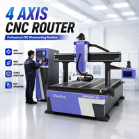 Machine de fraisage CNC ATC professionnelle avec axe rotatif à 4 axes pour l'industrie du travail du bois