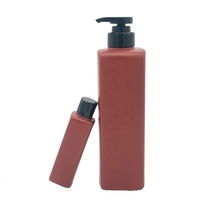 Botol Set Semprot Pompa Kosmetik HDPE Silinder 70ml 700ml Soft Touch untuk Sampo, Sabun Mandi, dan Lotion, Dapat Dipesan Sesuai Kebutuhan Pabrik