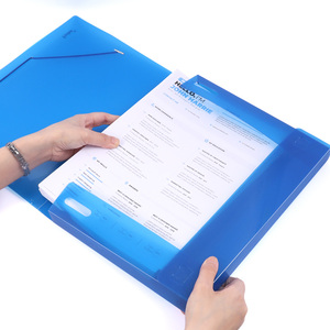 Foska Engrossado A4 Transparente Grande Capacidade De Armazenamento Portátil <span class=keywords><strong>PP</strong></span> Expansível Office <span class=keywords><strong>File</strong></span> <span class=keywords><strong>Elastic</strong></span> Encerramento Pasta <span class=keywords><strong>Bag</strong></span> - Product Image 4