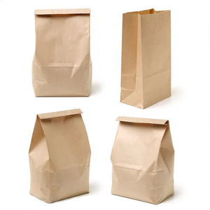 Custom Food Grade Kraft Paper <b>Bags</b> Eco Friendly Moisture Resistant Reusable Takeaway Burger <b>Bread</b> Packaging Brand Printed Paper - Product Image 2