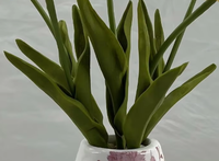 Tanaman Pot Tulip Kuning Buatan Modern Berkualitas Tinggi Tahan Lama, Buket Bunga Buatan Tangan Ramah Lingkungan Dapat Digunakan Kembali Natal Paskah