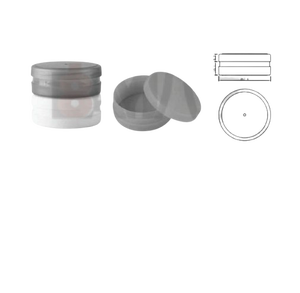 Tarro de plástico para crema facial, envase para crema cosmética, exfoliante corporal, tarros de plástico PET para el cuidado de la piel con tapa negra mate - Product Image 1