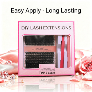 Bulk Supply DIY Cluster <b>Lash</b> Extension Kit 14 Rows PBT Natural Soft Handmade Reusable Press on <b>Lash</b> Set - Product Image 3