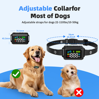 Multifunktionales IP67 Wasserdichtes Smartes Anti-Bell-Trainingshalsband für Hunde mit Automatischer Aufladbarer Anti-Bell-Vibrationstechnologie