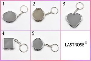 Portable Metal Double-sided Folding <b>Mirror</b> Keychain Portable Two-side Folding <b>Mirror</b> Cosmetic Compact <b>Mirror</b> Keychain - Product Image 6