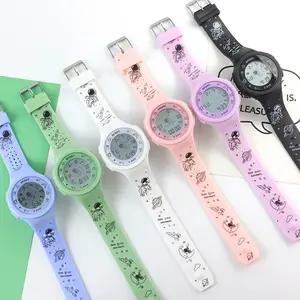 2023 New High Quality Teen Fashion Unisex Casual Sports Luminous Waterproof Digital Watch Tuya Astronaut Dial Watch
