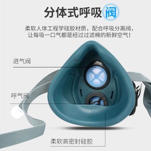 Masker setengah <span class=keywords><strong>Gas</strong></span>, Respirator <span class=keywords><strong>Gas</strong></span> mulut tahan debu untuk industri dengan menggunakan penyaring masker <span class=keywords><strong>Gas</strong></span> setengah wajah masker aksi Kimia - Product Image 5